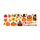 Thanksgiving Wall Decal Decorations Maple Leaves Wall Decals for Fall Birthday Party Autumn Leaves Window Semi Transparent Stickers Home Window Decorations