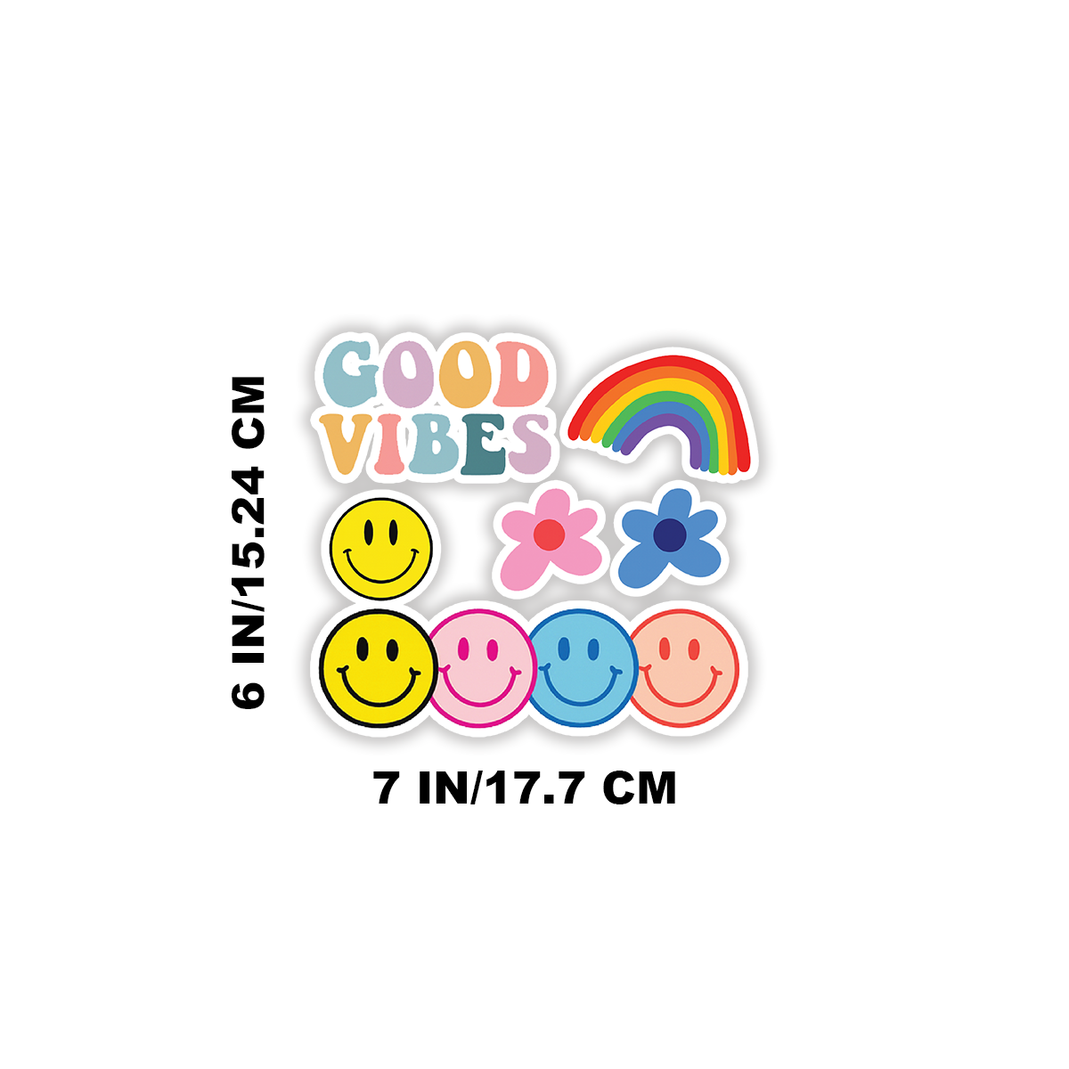 good vibes 6 pack sticker