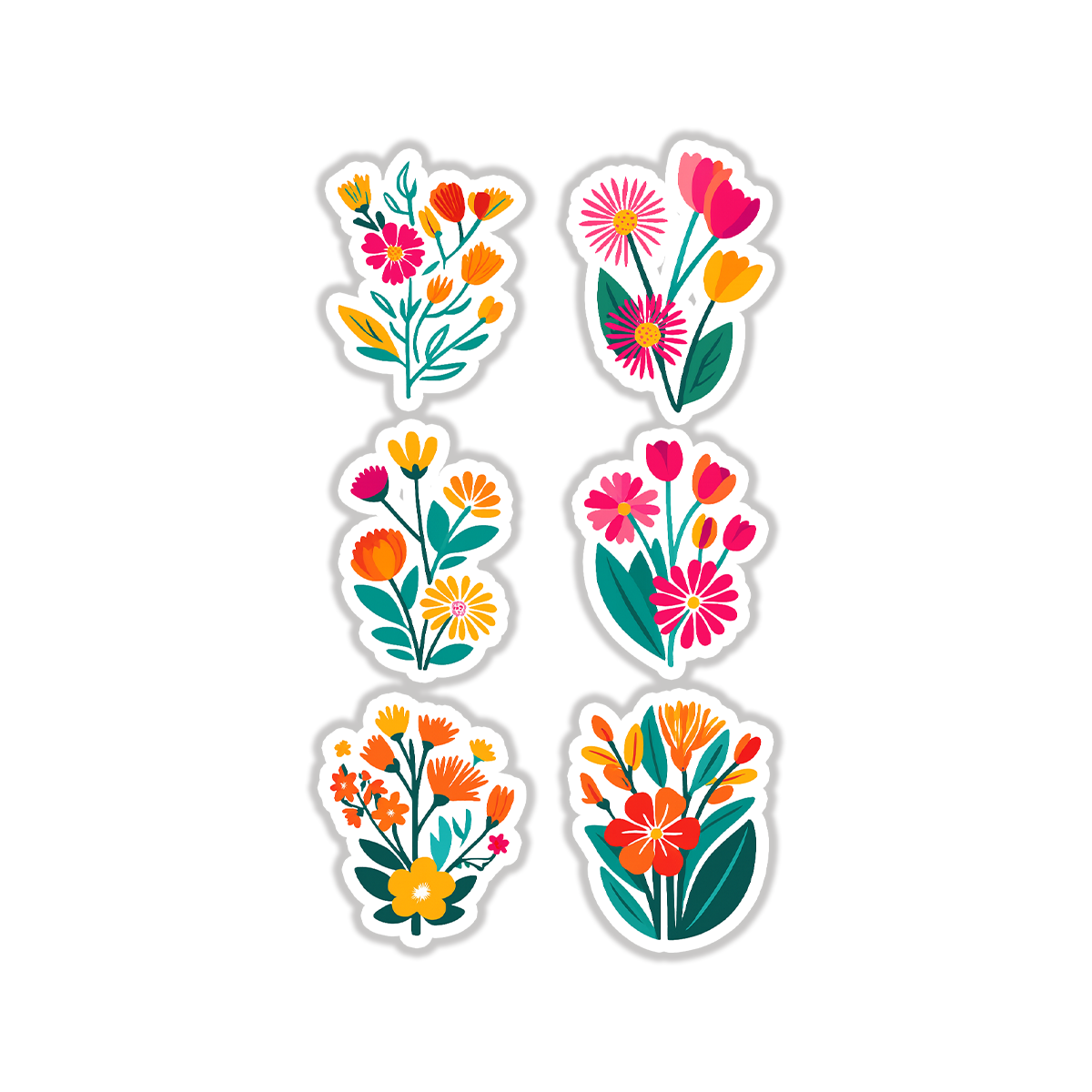 cute flowers sticker