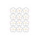 white flowers 12 pack sticker