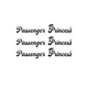 PASSANGER PRINCESS BLACK STICKER