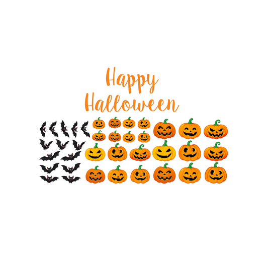 Halloween Window Clings Pumpkin Ghost Bat Wall Decals for Bedroom Classroom Party Decor