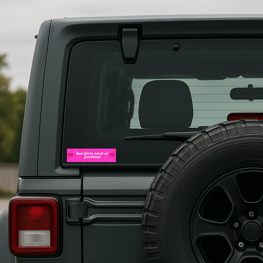 Funny Driving Bumper Colorful Weather and Water Resistant Vinyl Sticker 10" in Width