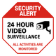 Security Alert sticker 4 PACK