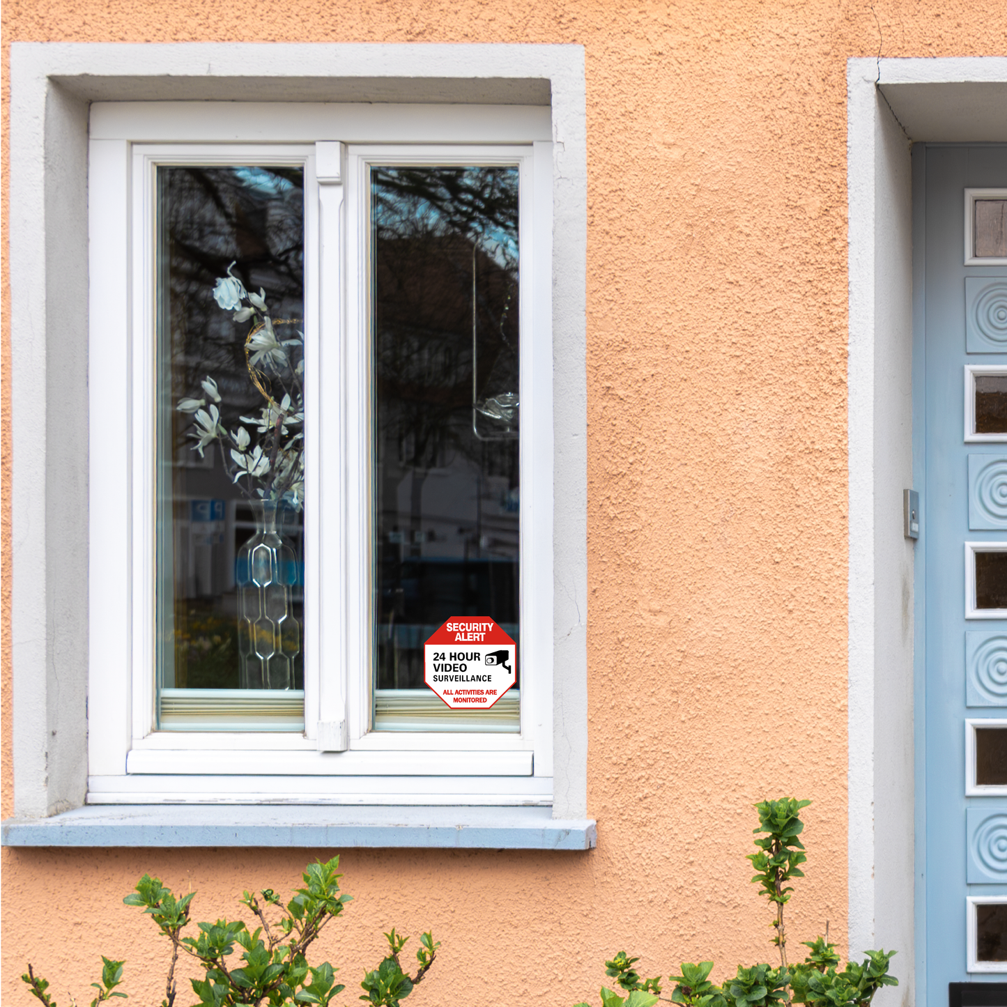 Security Alert sticker 4 PACK