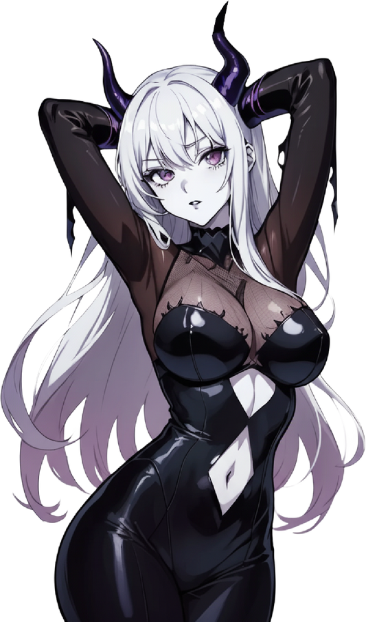 DEMON ANIME GIRL  STICKER