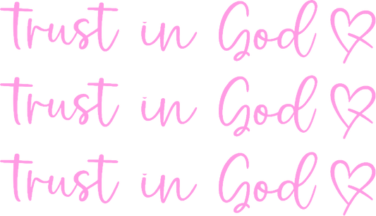 TRUST IN GOD PINK STICKER