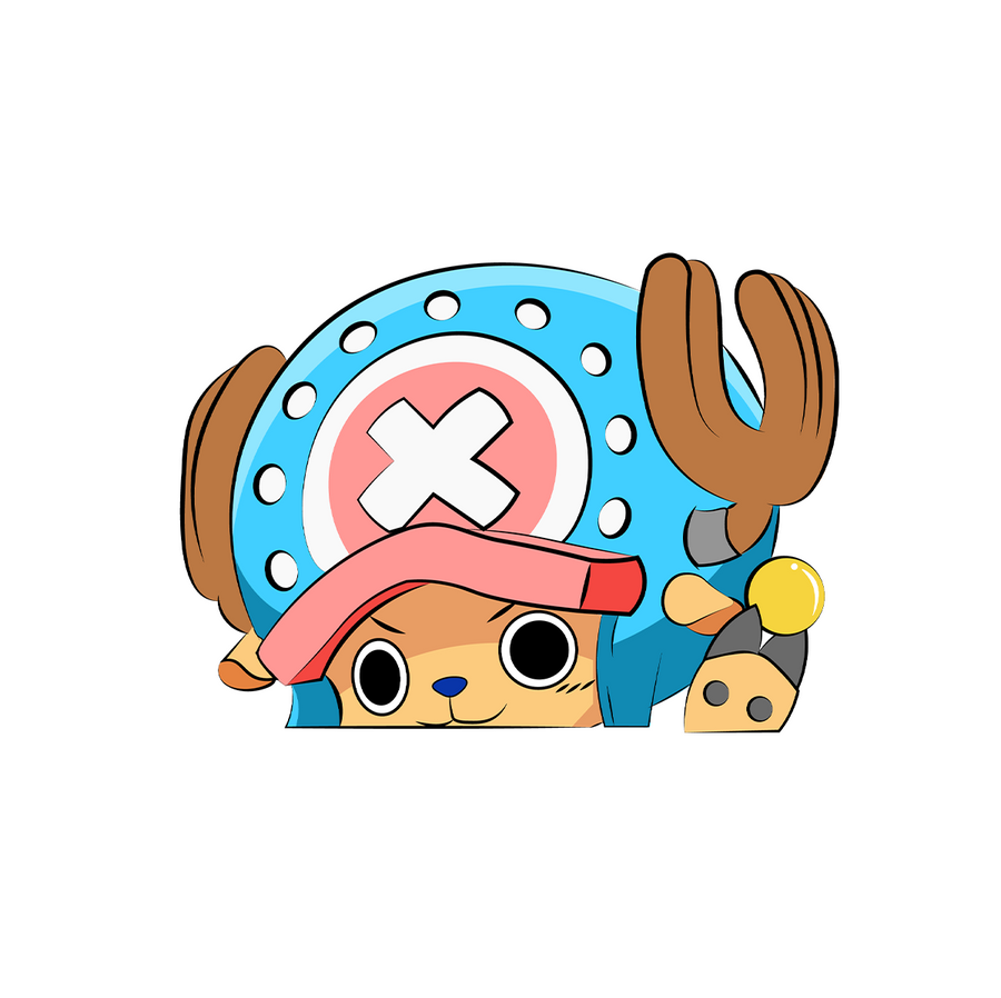 Chopper Blue Cap Sticker