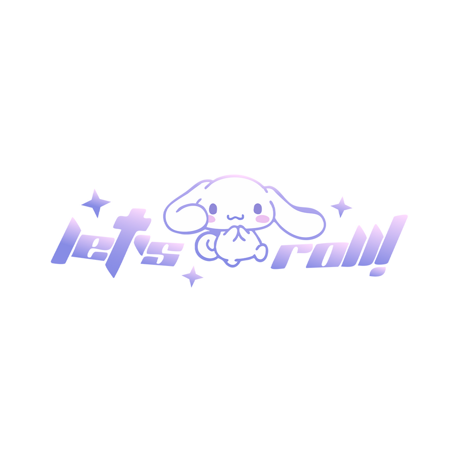Cinamoroll Let's Roll Sticker