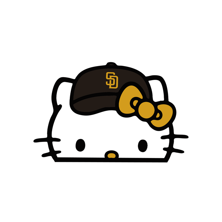 Hello Kitty SD Baseball Sticker