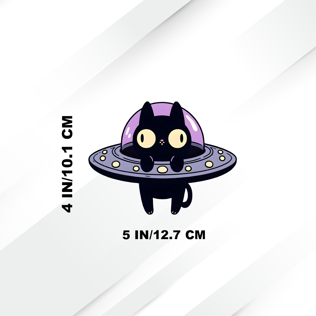 alien cat sticker