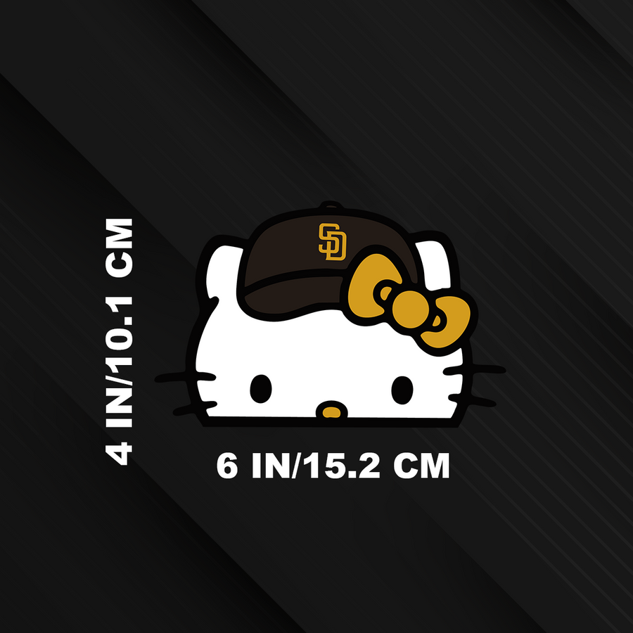 Hello Kitty SD Baseball Sticker