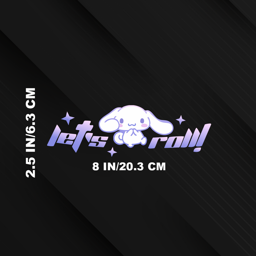 Cinamoroll Let's Roll Sticker