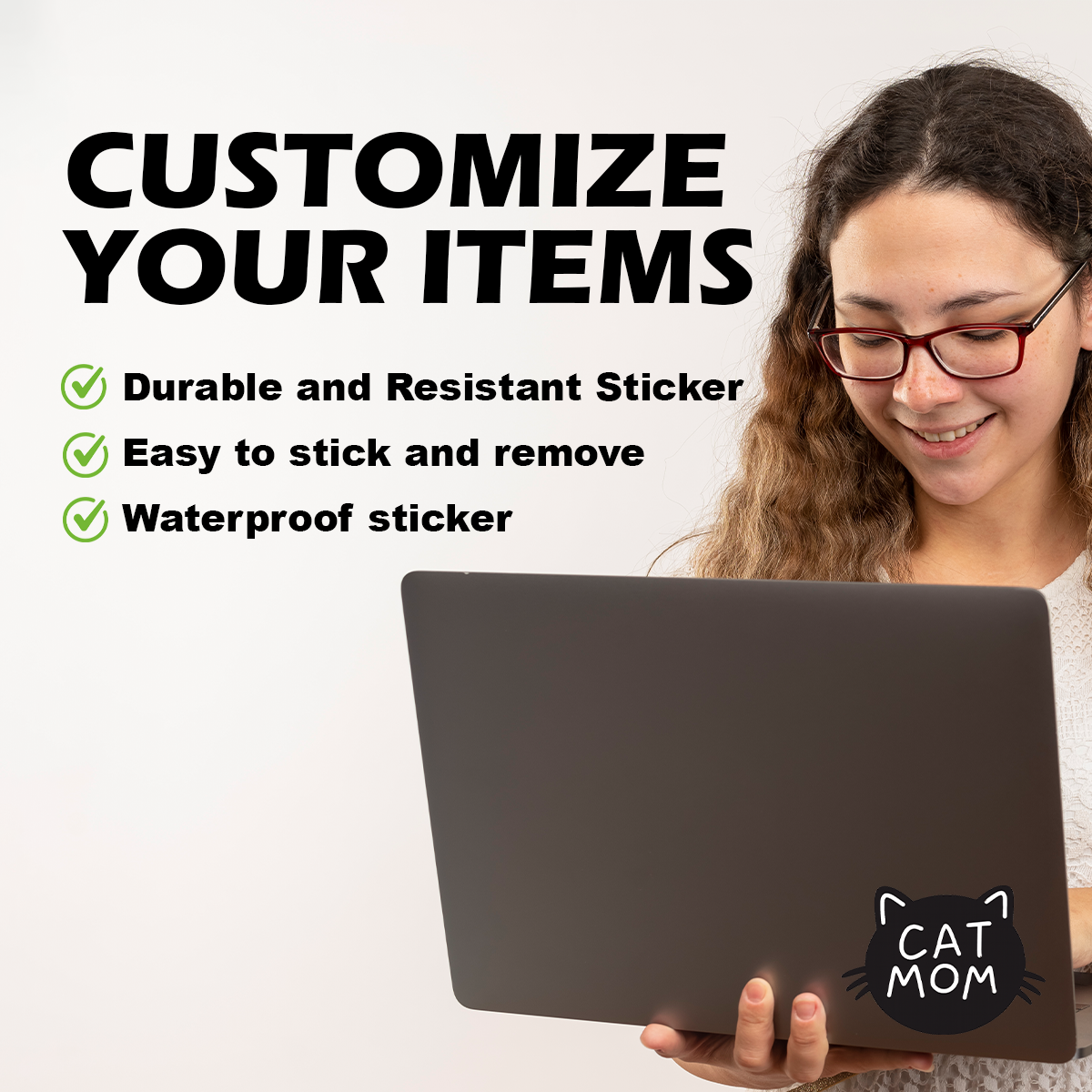 mom cat sticker