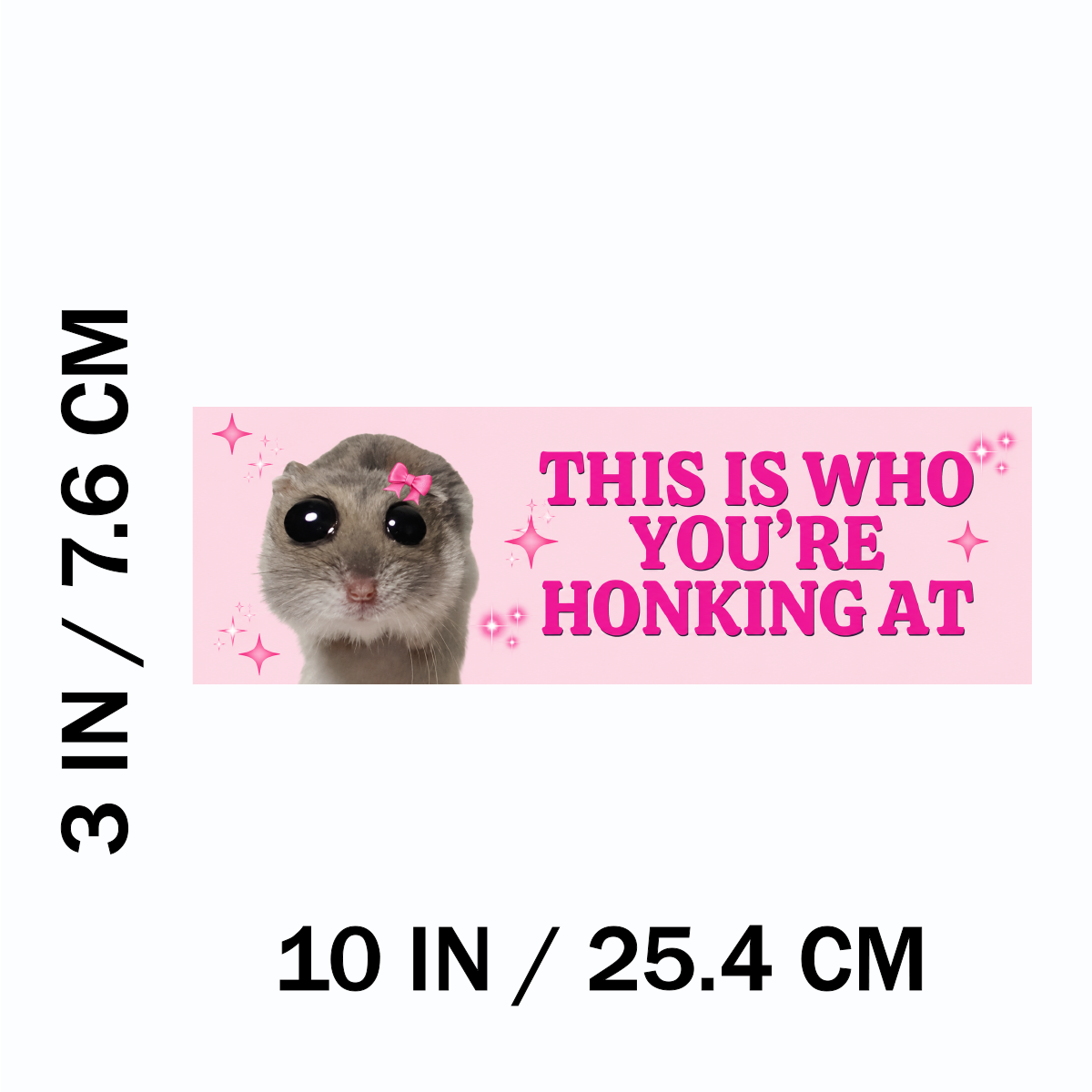 Funny Driving Bumper Colorful Weather and Water Resistant Vinyl Sticker 10" in Width