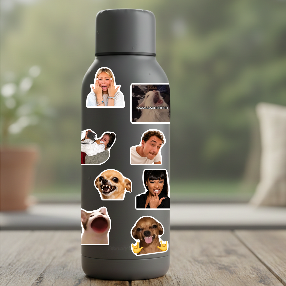3-Pack Funny Meme Vinyl Stickers