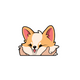 Cute Corgi sticker