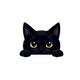 cute black cat sticker