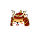 Samurai Shiba sticker