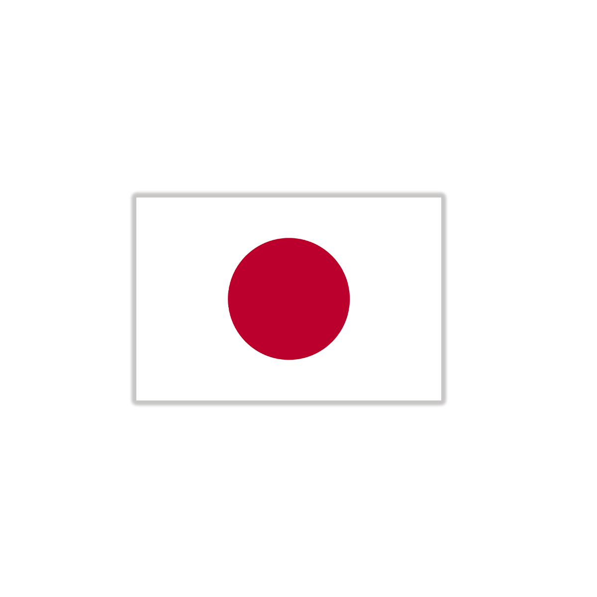 japan flag sticker
