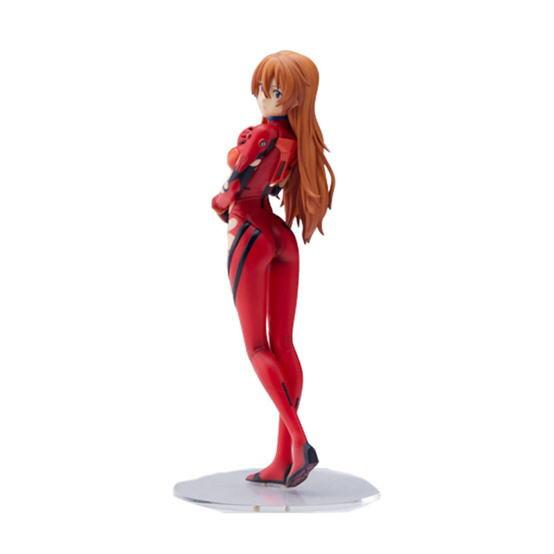 Asuka Langley On The Beach SPM Series Action Figure Collectible Evangelion Character Black Suit 8.66" in