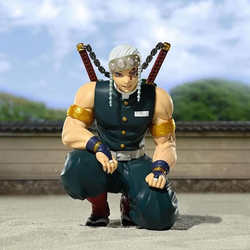 Tengen Uzui Perching Kneeling Figure Hashira Meeting Demon Anime Slayer Swordsman