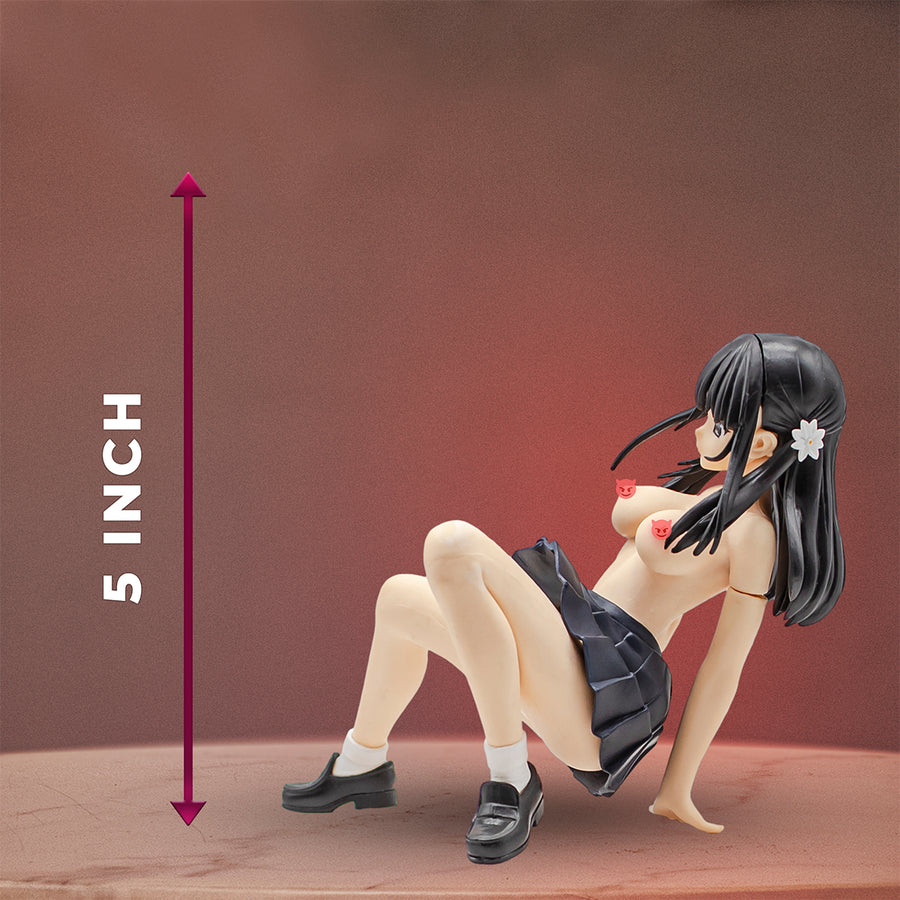 Twister Girl Color Dot Floor Game5" in Cute Japanese School Girl Collectible Figure