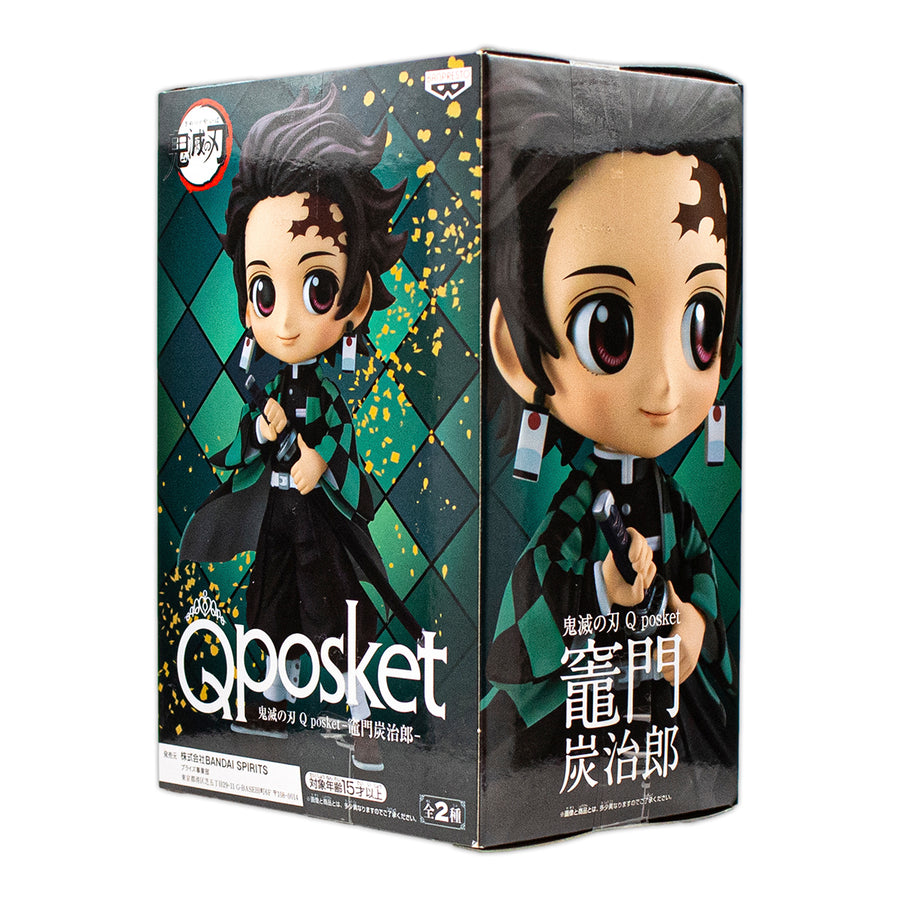 New Bandai Qposket Demon Slayer Tanjiro Kamado Color A Action Figure toy Japan import